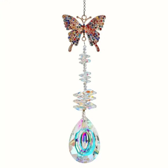 Art Deco Style Crystal Suncatchers - Butterfly, Bee, Humming Bird- Pendant Prism - Picture 4 of 12